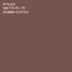 #77544F - Roman Coffee Color Image